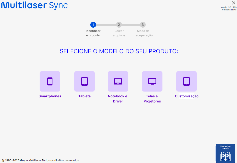 Escolha do produto